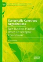 Ecologically Conscious Organizations New Business Practices Based on Ecological Commitment /