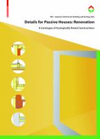 Details for Passive Houses : A Catalogue of Ecologically Rated Constructions for Renovation.