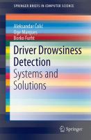 Driver Drowsiness Detection Systems and Solutions /