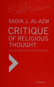 Critique of Religious Thought : First English Translation of Naqd al-fikr ad-dini.