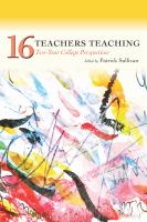 16 teachers teaching : two-year college perspectives /