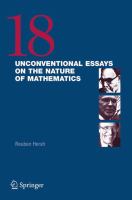 18 unconventional essays on the nature of mathematics