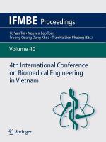 4th International Conference on Biomedical Engineering in Vietnam