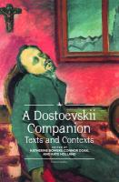 A Dostoevskii companion : texts and contexts /