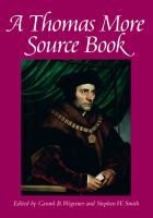 A Thomas More source book