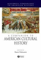 A companion to American cultural history