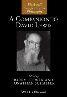 A companion to David Lewis