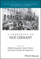 A companion to Nazi Germany