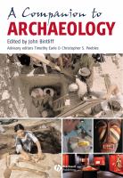 A companion to archaeology