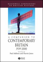 A companion to contemporary Britain, 1939-2000