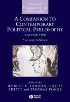 A companion to contemporary political philosophy