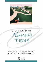 A companion to narrative theory