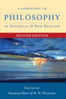 A companion to philosophy in Australia & New Zealand