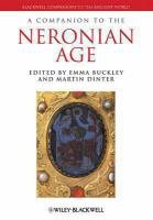 A companion to the Neronian age