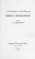 A concordance to the poems of Emily Dickinson /