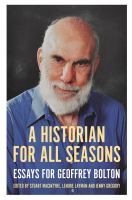 A historian for all seasons essays for Geoffrey Bolton /