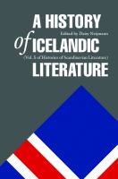 A history of Icelandic literature /