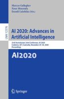 AI 2020: Advances in Artificial Intelligence 33rd Australasian Joint Conference, AI 2020, Canberra, ACT, Australia, November 29–30, 2020, Proceedings /