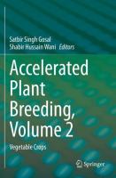 Accelerated Plant Breeding, Volume 2 Vegetable Crops /