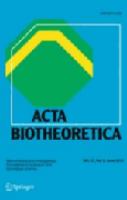 Acta biotheoretica ediderunt Directores Fundationis cui nomen est "Prof. Dr. Jan van der Hoeven-Stichting voor Theoretische Biologie van Dier en Mench verbonden aan de Rijksuniversiteit te Leiden.".