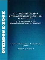 Actas del VIII Congreso Internacional de Filosofía de la Educación (21, 22 y 23 de septiembre de 2016), Universidad Católica de Valencia San Vicente Mártir /