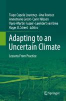 Adapting to an Uncertain Climate Lessons From Practice /
