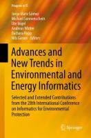 Advances and New Trends in Environmental and Energy Informatics Selected and Extended Contributions from the 28th International Conference on Informatics for Environmental Protection /