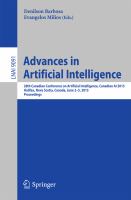 Advances in Artificial Intelligence 28th Canadian Conference on Artificial Intelligence, Canadian AI 2015, Halifax, Nova Scotia, Canada, June 2-5, 2015, Proceedings /