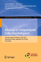 Advances in Computational Collective Intelligence 14th International Conference, ICCCI 2022, Hammamet, Tunisia, September 28–30, 2022, Proceedings /