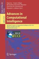 Advances in Computational Intelligence IEEE World Congress on Computational Intelligence, WCCI 2012, Brisbane, Australia, June 10-15, 2012. Plenary/Invited Lectures /