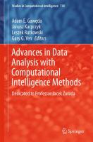 Advances in Data Analysis with Computational Intelligence Methods Dedicated to Professor Jacek Żurada /