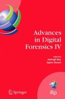 Advances in Digital Forensics IV