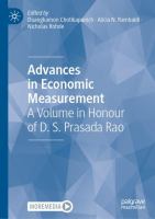 Advances in Economic Measurement A Volume in Honour of D. S. Prasada Rao /