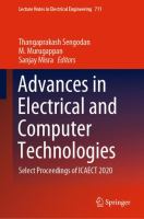 Advances in Electrical and Computer Technologies Select Proceedings of ICAECT 2020 /