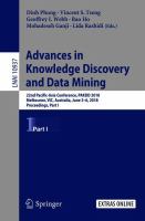 Advances in Knowledge Discovery and Data Mining 22nd Pacific-Asia Conference, PAKDD 2018, Melbourne, VIC, Australia, June 3-6, 2018, Proceedings, Part I /