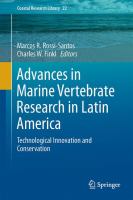 Advances in Marine Vertebrate Research in Latin America Technological Innovation and Conservation /