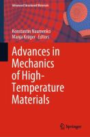 Advances in Mechanics of High-Temperature Materials