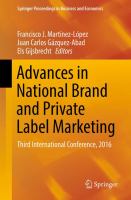 Advances in National Brand and Private Label Marketing Third International Conference, 2016 /