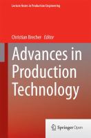 Advances in Production Technology