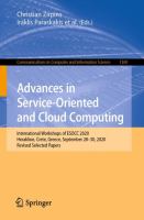 Advances in Service-Oriented and Cloud Computing International Workshops of ESOCC 2020, Heraklion, Crete, Greece, September 28–30, 2020, Revised Selected Papers /