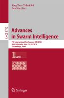 Advances in Swarm Intelligence 7th International Conference, ICSI 2016, Bali, Indonesia, June 25-30, 2016, Proceedings, Part I /