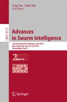 Advances in Swarm Intelligence 7th International Conference, ICSI 2016, Bali, Indonesia, June 25-30, 2016, Proceedings, Part II /