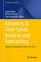 Advances in Time Series Analysis and Forecasting Selected Contributions from ITISE 2016 /