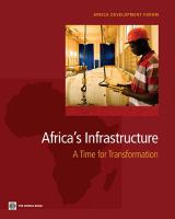 Africa's infrastructure a time for transformation /