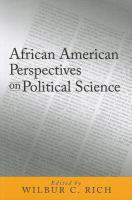 African American perspectives on political science