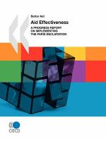 Aid effectiveness a progress report on implementing the Paris Declaration.