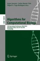 Algorithms for Computational Biology 5th International Conference, AlCoB 2018, Hong Kong, China, June 25–26, 2018, Proceedings /