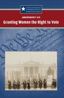 Amendment XIX granting women the right to vote /