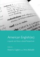 American English(es) linguistic and socio-cultural perspectives /