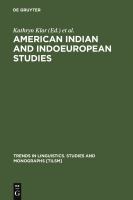 American Indian and Indoeuropean studies papers in honor of Madison S. Beeler /